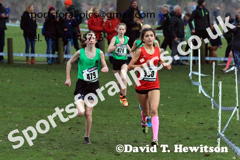 Girls Under-13s, 2024 CAU Inter Counties Cross Country Champs., Wollaton Park, Nottingham. Photo: David T. Hewitson/Sports for All Pics